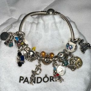 Pandora charms and bracelet Disney